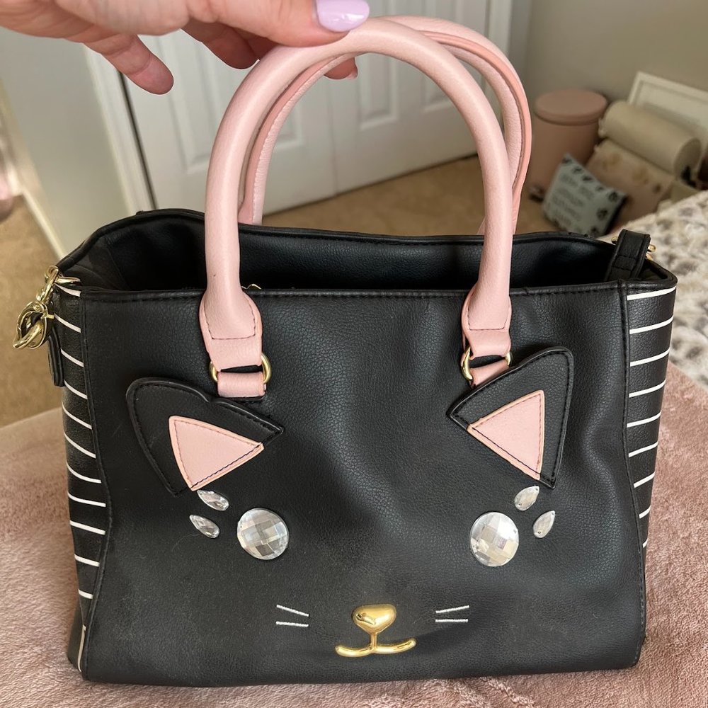 Betsey Johnson Cat Face purse